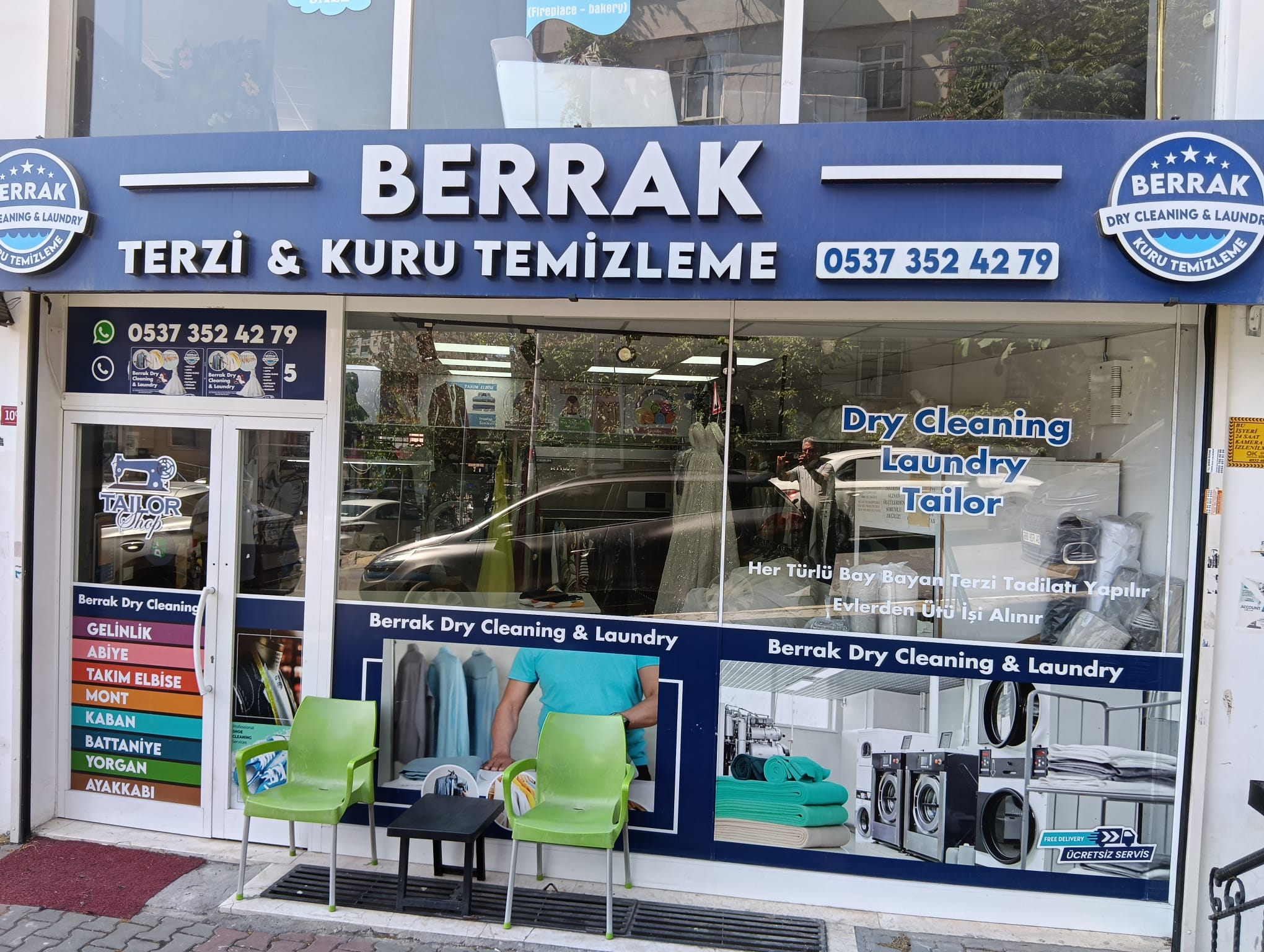 Berrak Terzi ve Kuru Temizleme'nin İncirtepe Mahallesi'ndeki dükkânı